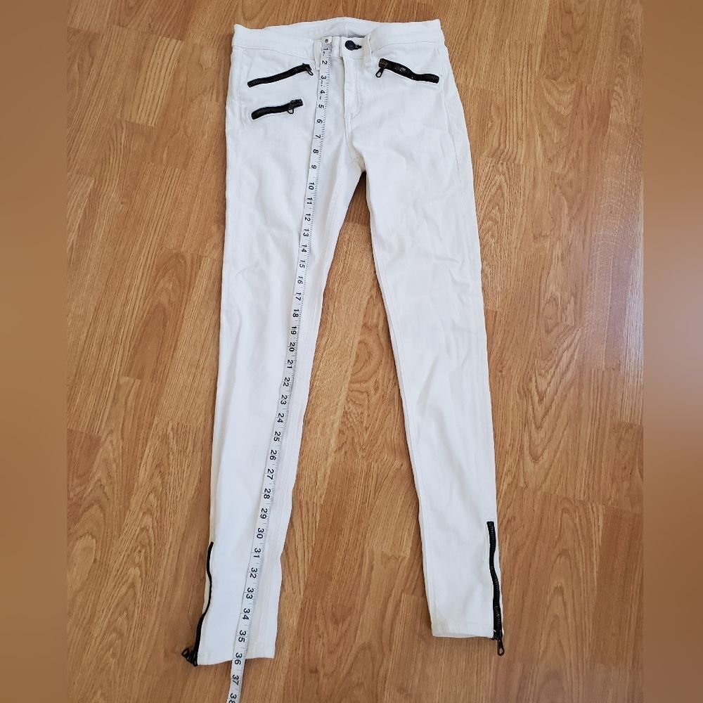Rag & Bone Triple Zip White Skinny Jeans Size 27 - Picture 11 of 14